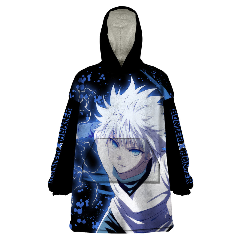 Killua Zoldyck Wearable Blanket Hoodie Hunter X Hunter TS04