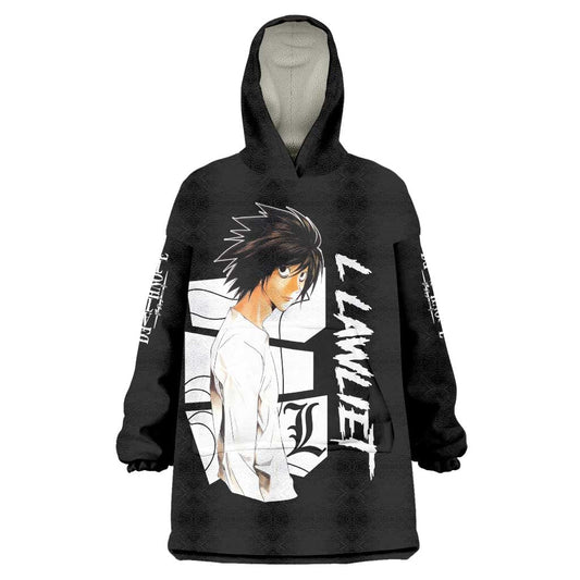 L Lawliet - Death Note Wearable Blanket Hoodie Anime Style TS04