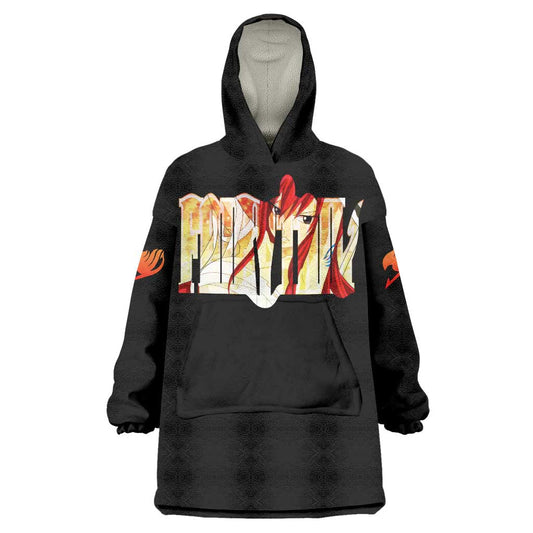 Erza Scarlet - Fairy Tail Wearable Blanket Hoodie Anime Style TS04
