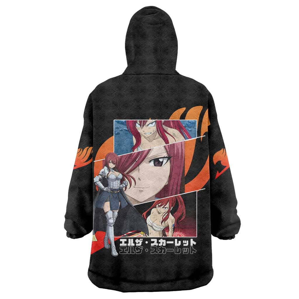 Erza Scarlet - Fairy Tail Wearable Blanket Hoodie Anime Style TS04