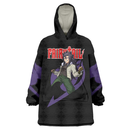 Gajeel Redfox - Fairy Tail Wearable Blanket Hoodie Anime Style TS04