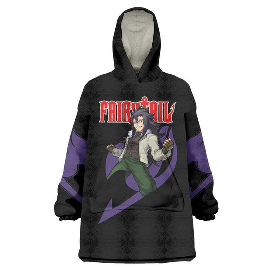 Gajeel Redfox - Fairy Tail Wearable Blanket Hoodie Anime Style TS04
