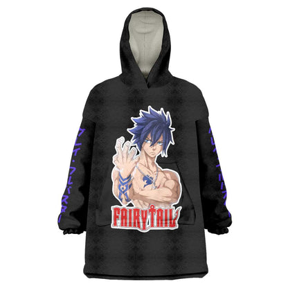 Gray Fullbuster - Fairy Tail Wearable Blanket Hoodie Anime Style TS04