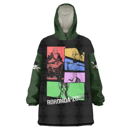 Roronoa Zoro - One Piece Wearable Blanket Hoodie Anime Style TS04