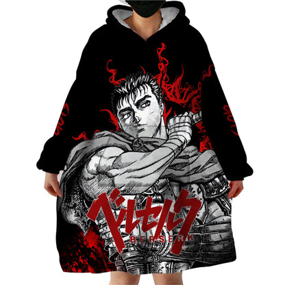 Guts Wearable Blanket Hoodie Berserk TS04
