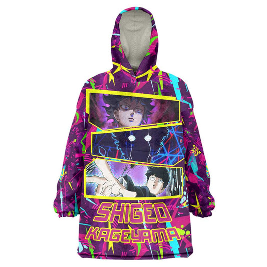 Shigeo Kageyama - Mob Psycho 100 Wearable Blanket Hoodie Anime Style TS04