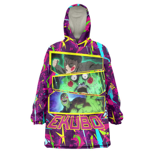 Ekubo - Mob Psycho 100 Wearable Blanket Hoodie Anime Style TS04