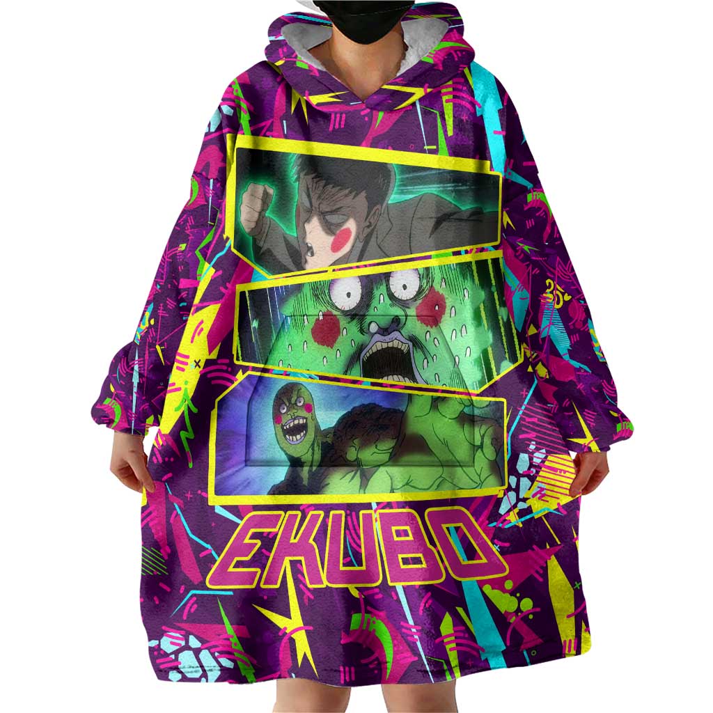 Ekubo - Mob Psycho 100 Wearable Blanket Hoodie Anime Style TS04
