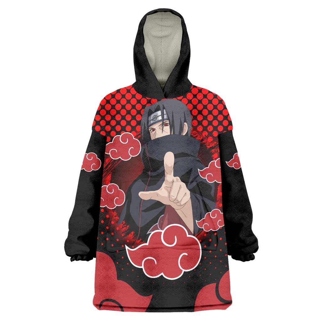 Akatsuki Itachi - Natuto Wearable Blanket Hoodie Anime Style TS04