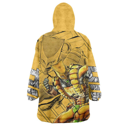 Dio Brando oJo's Bizarre Adventure Wearable Blanket Hoodie Anime Style TS04
