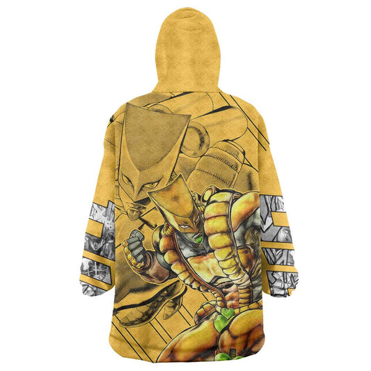 Dio Brando oJo's Bizarre Adventure Wearable Blanket Hoodie Anime Style TS04
