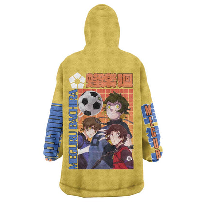 Meguru Bachira Blue Lock Wearable Blanket Hoodie Japan Anime Style TS04