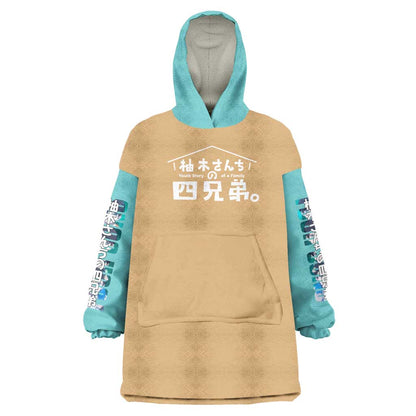 The Yuzuki Familys Four Sons Wearable Blanket Hoodie Japan Anime Style TS04