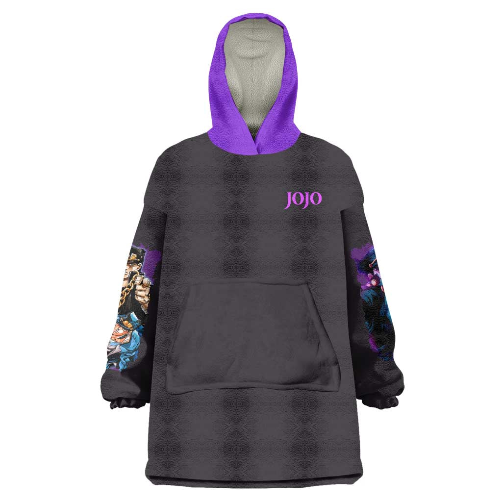 Jotaro Kujo V2 Jojos Bizarre Adventure Wearable Blanket Hoodie Japan Anime Style TS04