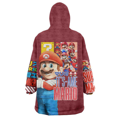 Mario Bros Mario Bros Wearable Blanket Hoodie Anime Mix 3D Game Style TS04