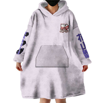 Hanayama Kaoru Baki Wearable Blanket Hoodie Japan Anime Style TS04
