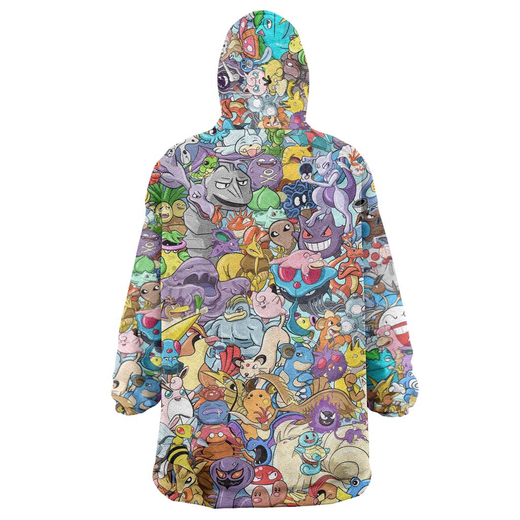 Pocket Monsters Poke Wearable Blanket Hoodie Japan Anime Style TS04