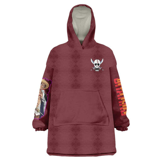 Shanks V3 One Piece Wearable Blanket Hoodie Japan Anime Style TS04