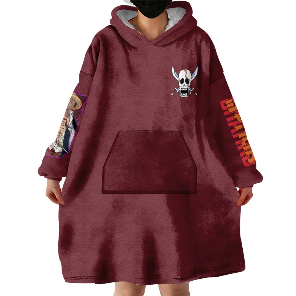 Shanks V3 One Piece Wearable Blanket Hoodie Japan Anime Style TS04