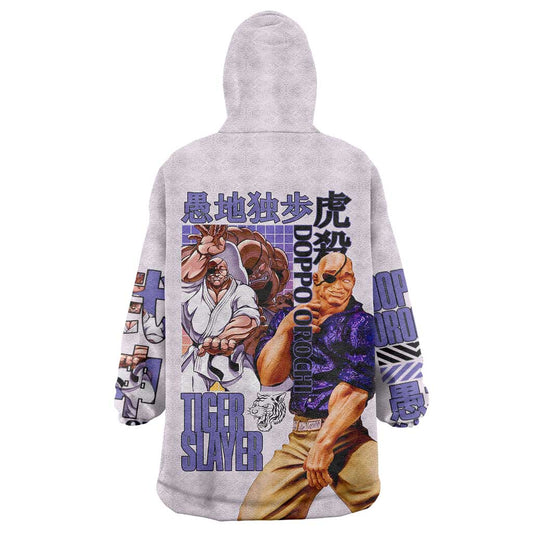Doppo Orochi Baki Wearable Blanket Hoodie Japan Anime Style TS04
