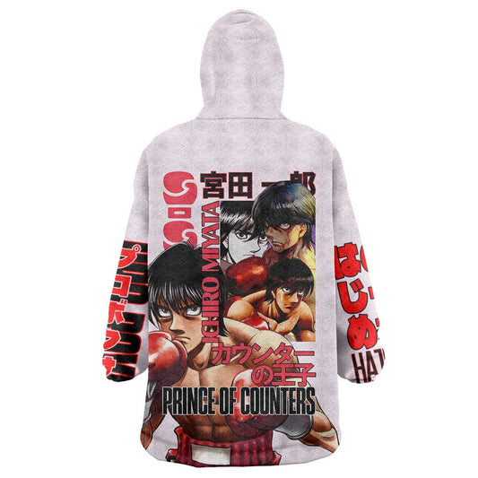 Ichiro Miyata Hajime no Ippo Wearable Blanket Hoodie Japan Anime Style TS04