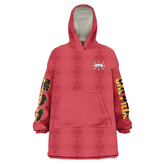 Marshall D. Teach One Piece Wearable Blanket Hoodie Japan Anime Style TS04