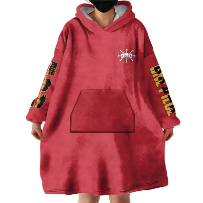 Marshall D. Teach One Piece Wearable Blanket Hoodie Japan Anime Style TS04