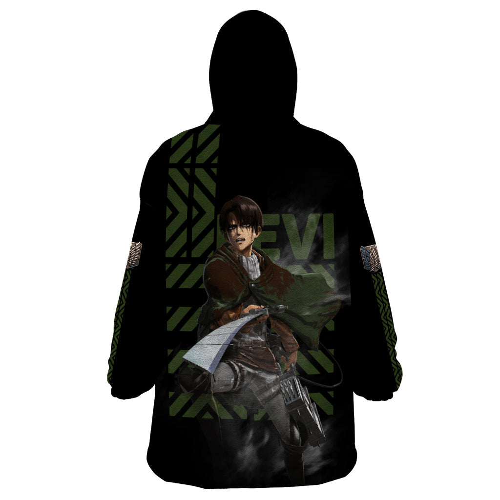 Levi Ackerman - Attack On Titan Wearable Blanket Hoodie Anime Style TS04