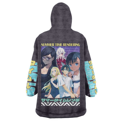 Summer Time Rendering Wearable Blanket Hoodie Japan Anime Style TS04