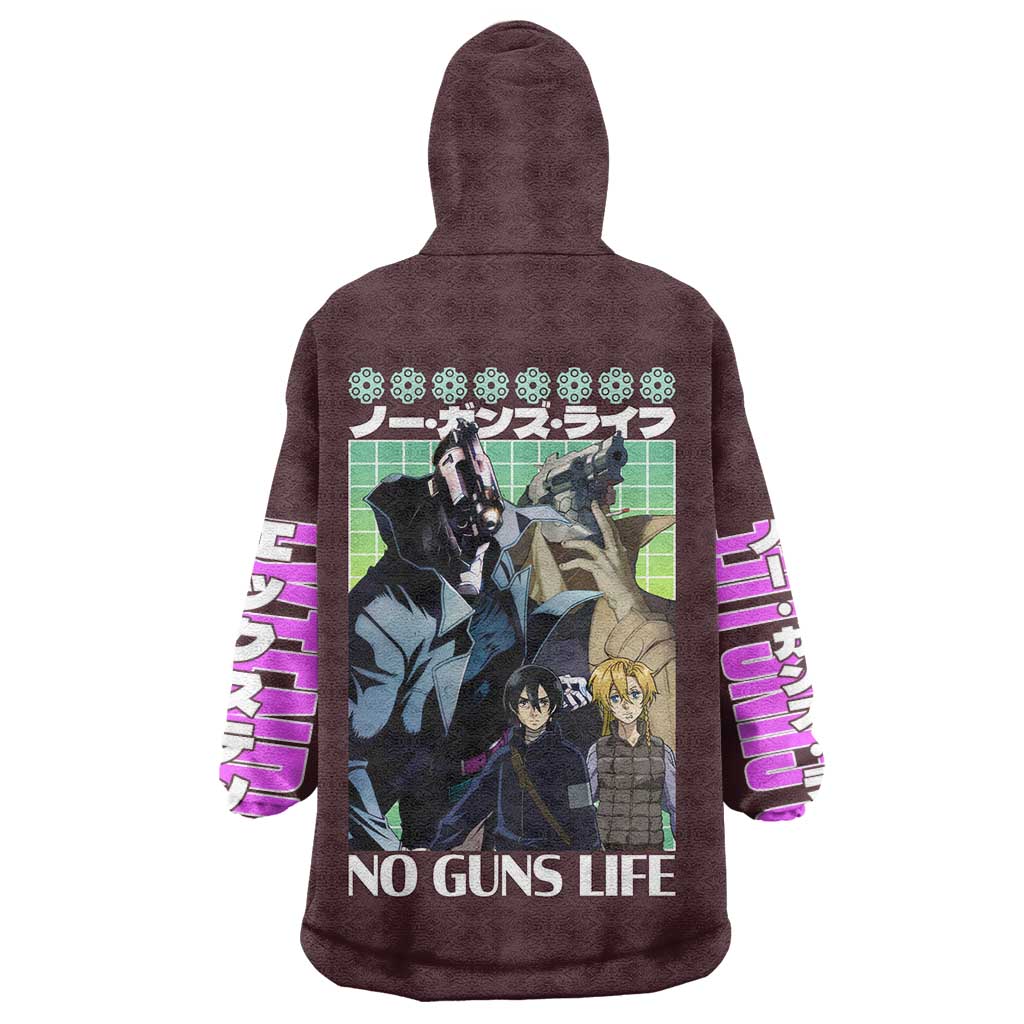 No Guns Life Wearable Blanket Hoodie Japan Anime Style TS04