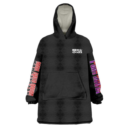 Ryunosuke Akutagawa Bungou Stray Dogs Wearable Blanket Hoodie Japan Anime Style TS04