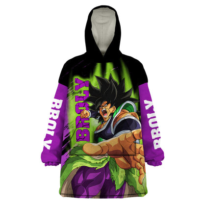 Super Broly Wearable Blanket Hoodie TS04