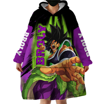 Super Broly Wearable Blanket Hoodie TS04