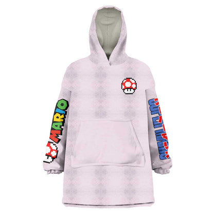 Toad Mario Bros Wearable Blanket Hoodie Japan Anime Style TS04
