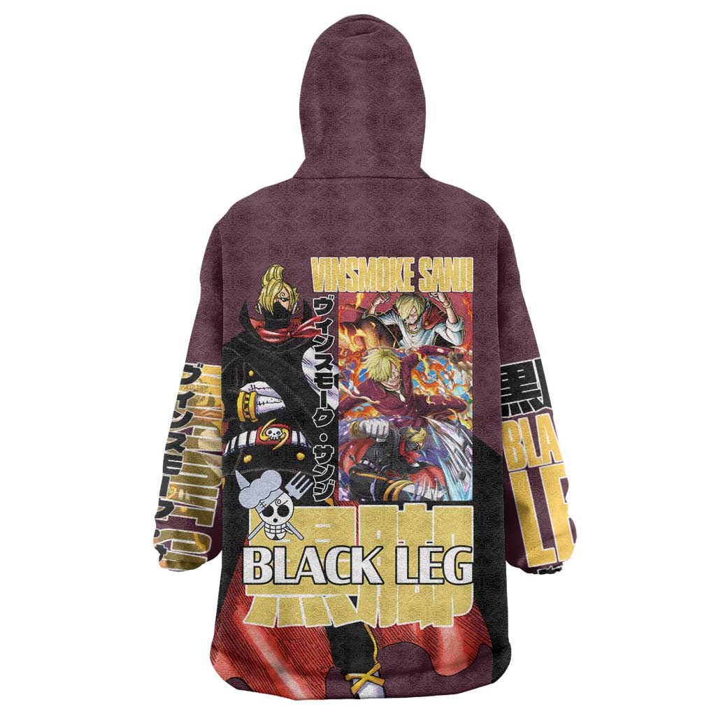 Vinsmoke Sanji V2 One Piece Wearable Blanket Hoodie Japan Anime Style TS04