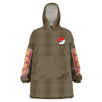 Rock Type Poke Wearable Blanket Hoodie Japan Anime Style TS04