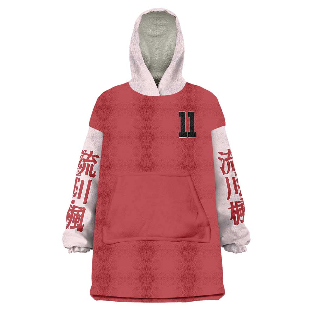 Kaede Rukawa Slam Dunk Wearable Blanket Hoodie Japan Anime Style TS04