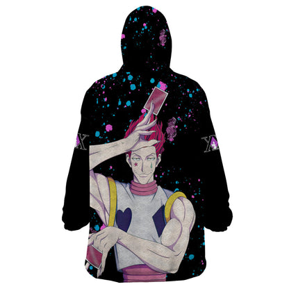 Hisoka Morow Wearable Blanket Hoodie Hunter X Hunter TS04