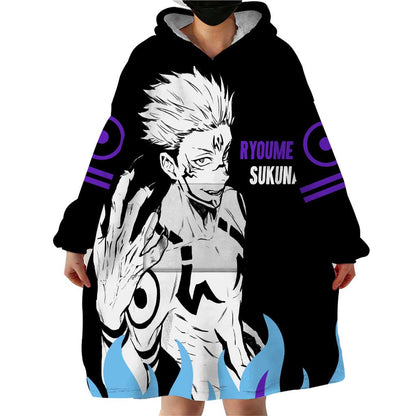 Ryoumen Sukuna - Jujutsu Kaisen Wearable Blanket Hoodie Anime Style TS04