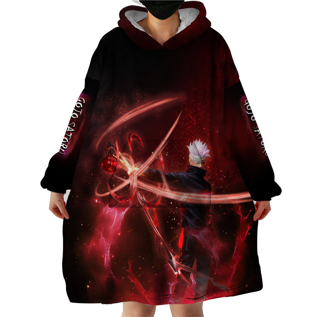 Gojo Satoru Jujutsu Kaisen Infinite Void Wearable Blanket Hoodie TS07
