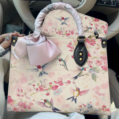 Hummingbird Leather Bag Flight of Spring