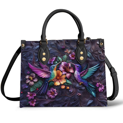 Leather Bag Hummingbird Harmony