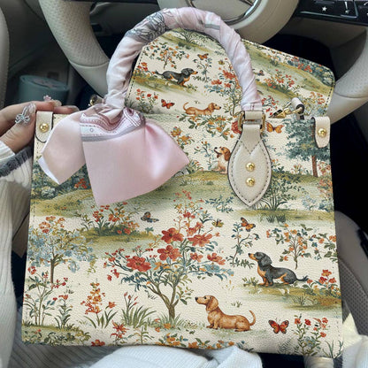 Dachshund Leather Bag The Gentle Garden