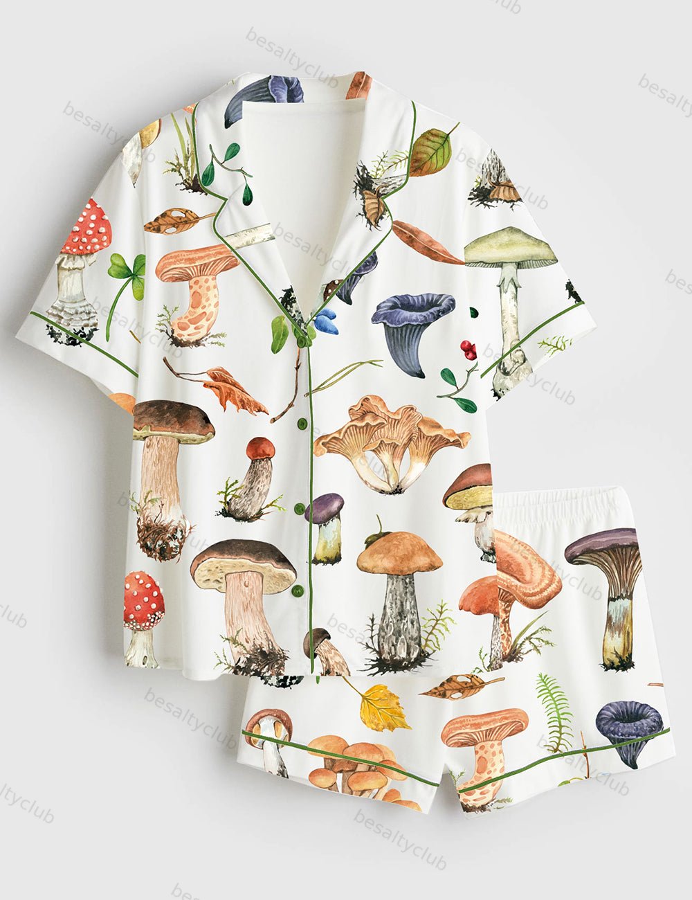 Forest Mushrooms Pajama Set