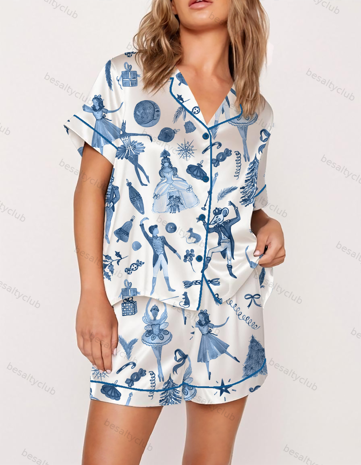 The Nutcracker Ballet Satin Pajama Set