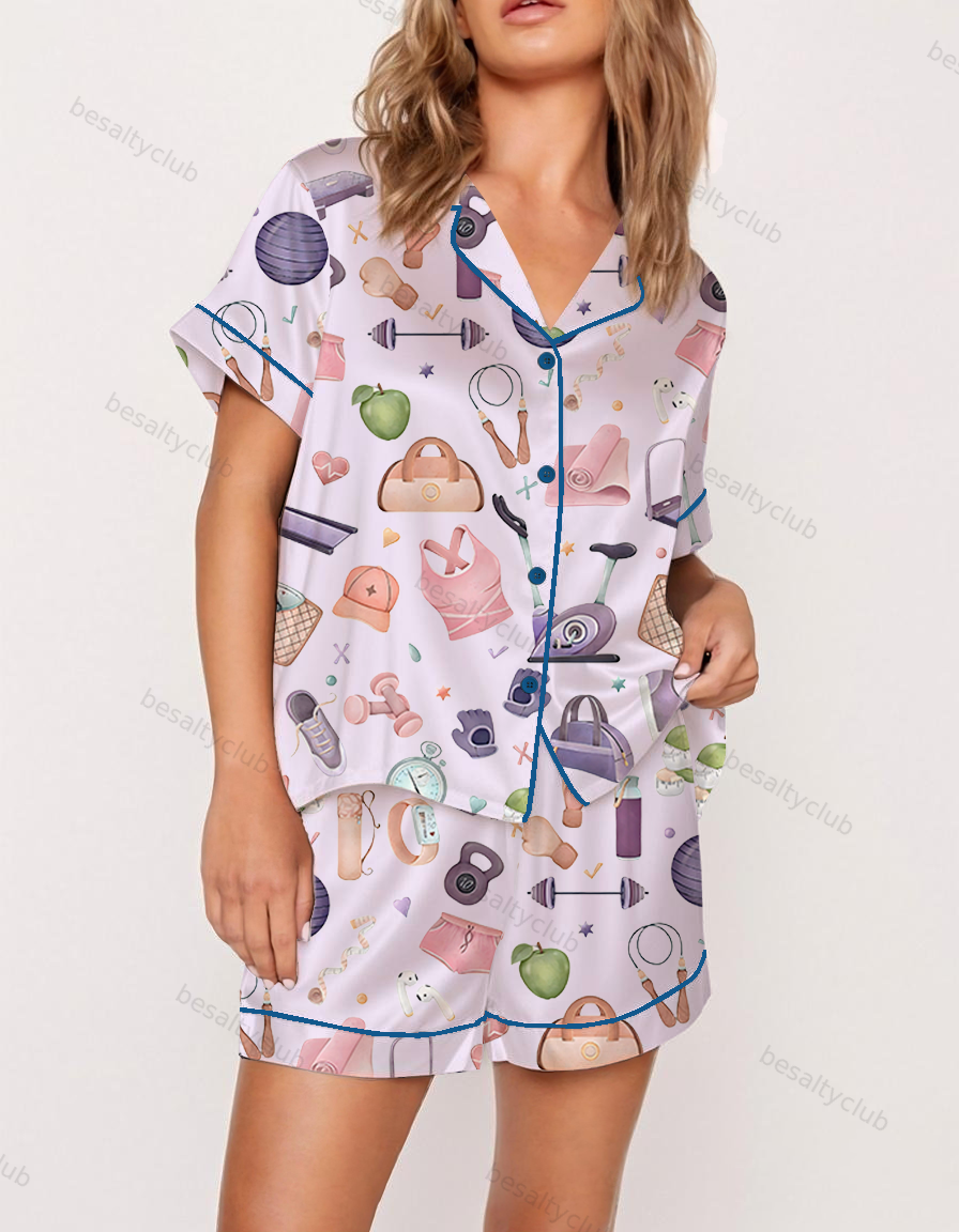Workout Wares Satin Pajama Set