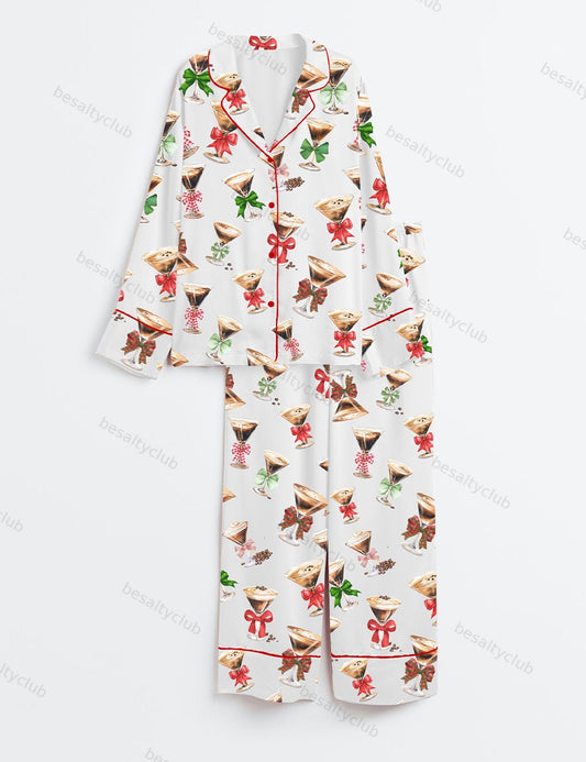Espresso Martinis Long Sleeve Pajama Set