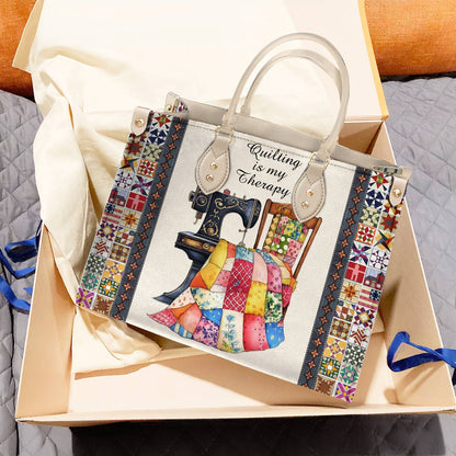 Leather Bag Quilting Is My Therapy