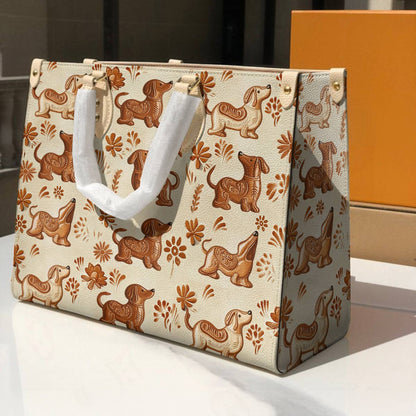 Leather Bag Dachshund Cake