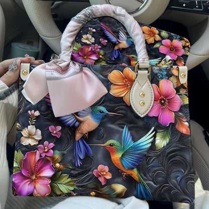 Hummingbird Leather Bag Blossom Breeze
